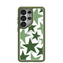 Clear Green Glow Samsung Galaxy S26 Ultra Case With Forest Floor Ridge (Magnetic Charging included)