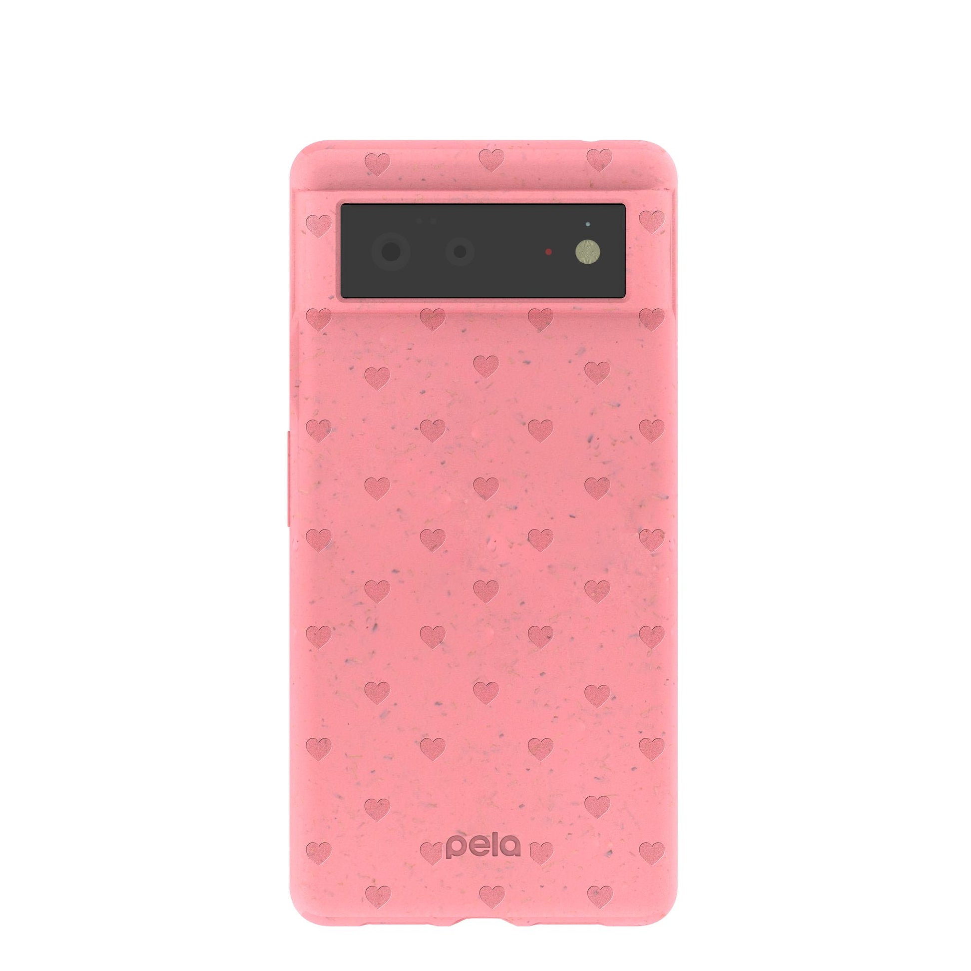 Bubblegum Pink Hearts Google Pixel 6 Case