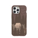 Chocolate Brown Hidden Cabin iPhone 15 Pro Max Case