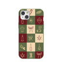 Coque iPhone 15 Plus Forest Floor Holiday Squares