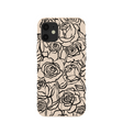 Coque iPhone 12 Mini à motif coquillages et fleurs encrées