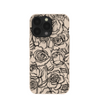 Coque iPhone 13 Pro à motif coquillages et fleurs encrées