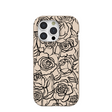 Seashell Inked Blooms iPhone 15 Pro Case