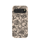 Coque Google Pixel 10 Pro XL à motif coquillages et fleurs encrées