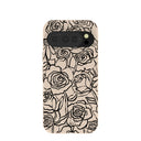 Coque Google Pixel 10/10 Pro à motif coquillages et fleurs encrées