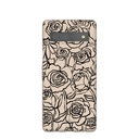 Coque Google Pixel 7a à motif coquillages et fleurs encrées