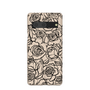 Coque Google Pixel 7 à motif coquillages et fleurs encrées