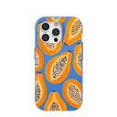 Electric Blue Juicy Papayas iPhone 15 Pro Case