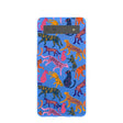 Electric Blue Jungle Cat Google Pixel 6a Case
