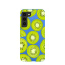 Electric Blue Kiwi Slices Samsung Galaxy S22 Case