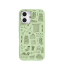 Sage Green Knit Nook iPhone 16 Case