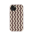 Coque pour iPhone 13 motif vagues chocolat latte