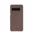 Coque Google Pixel 8 Pro à motif feuilles marron chocolat