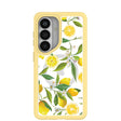 Clear Lemon Bloom Samsung Galaxy S26 Case With Sunbeam Ridge (Magnetic Charging included)
