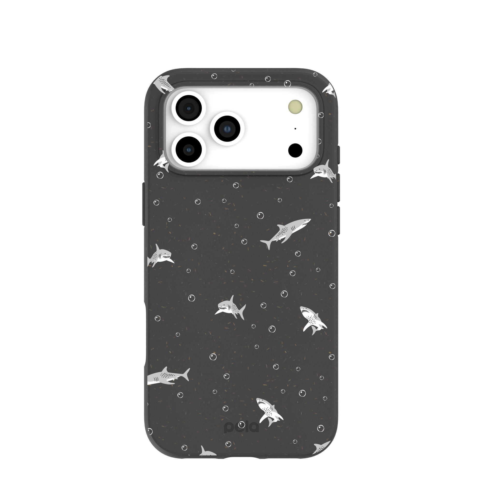 Black Lil Sharks iPhone 17 Pro Max Case – Pela Case