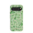 Coque Google Pixel 10 Pro XL à motif d'entomologie linéaire vert sauge