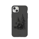 Coque noire Lone Cabin pour iPhone 14 Plus