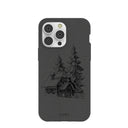 Black Lone Cabin iPhone 14 Pro Max Case