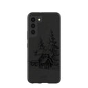 Coque noire Lone Cabin pour Samsung Galaxy S22