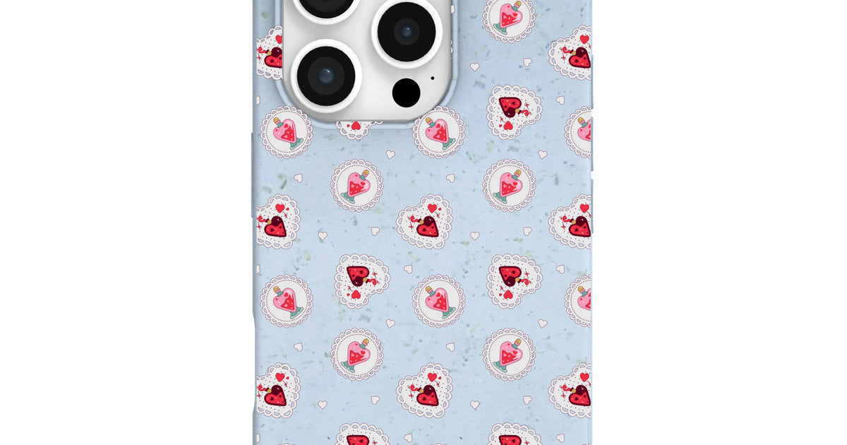 Powder Blue Love Potion iPhone 16 Pro Case – Pela Case