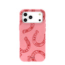 Bubblegum Pink Lucky Horseshoe iPhone 17 Pro Max Case