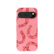 Bubblegum Pink Lucky Horseshoe Google Pixel 10/10 Pro Case