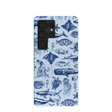 Powder Blue Marine Life Samsung Galaxy S25 Ultra Case