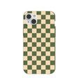 Coque pour iPhone 14 Plus à motif Forest Floor Matcha Check