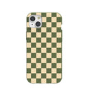 Coque pour iPhone 15 Plus à motif Forest Floor Matcha Check