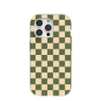 Coque pour iPhone 15 Pro à motif Forest Floor Matcha Check
