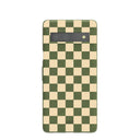 Coque Google Pixel 7a motif Matcha à carreaux Forest Floor