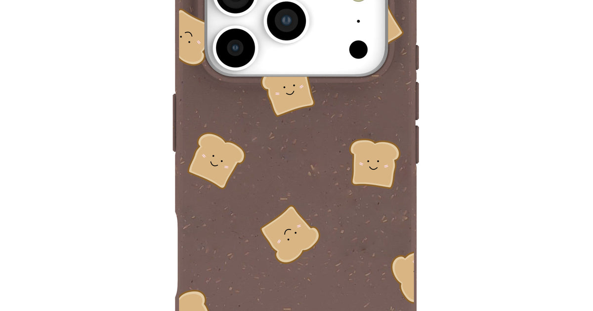 Toast Case Chocolate Brown Mini Toast iPhone 17 Pro Case – Pela Case
