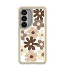 Clear Mocha Poppy Samsung Galaxy S26 Case With London Fog Ridge (Magnetic Charging included)