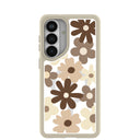 Clear Mocha Poppy Samsung Galaxy S26+(Plus) Case With London Fog Ridge (Magnetic Charging included)