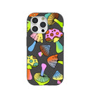 Coque iPhone 15 Pro Black Mushroom Party