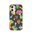 Black Mushroom Party iPhone 16 Case