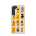 Coque pour Samsung Galaxy S23 Motif coquillage moutarde