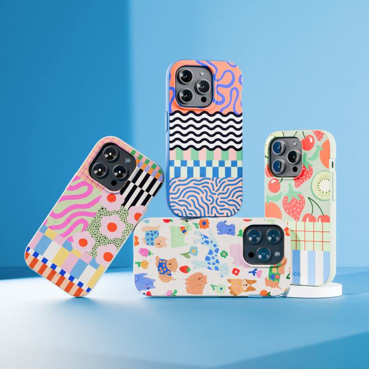 Electric Blue Tangerine Mix Google Pixel 6 Case
