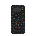Coque noire néon nostalgique pour Google Pixel 9/9 Pro