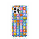 Electric Blue Petal Pop iPhone 15 Pro Max Case