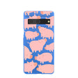 Coque Google Pixel 7 à motif de cochons bleu électrique