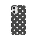 Black Polka Confetti iPhone 16 Case
