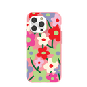Coque pour iPhone 14 Pro Motif coquelicot rose bubblegum