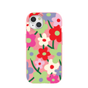 Bubblegum Pink Poppy Flora iPhone 15 Case