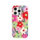 Coque pour iPhone 16 Pro Motif coquelicot rose bubblegum