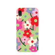 Coque iPhone XR rose bonbon à motif coquelicot