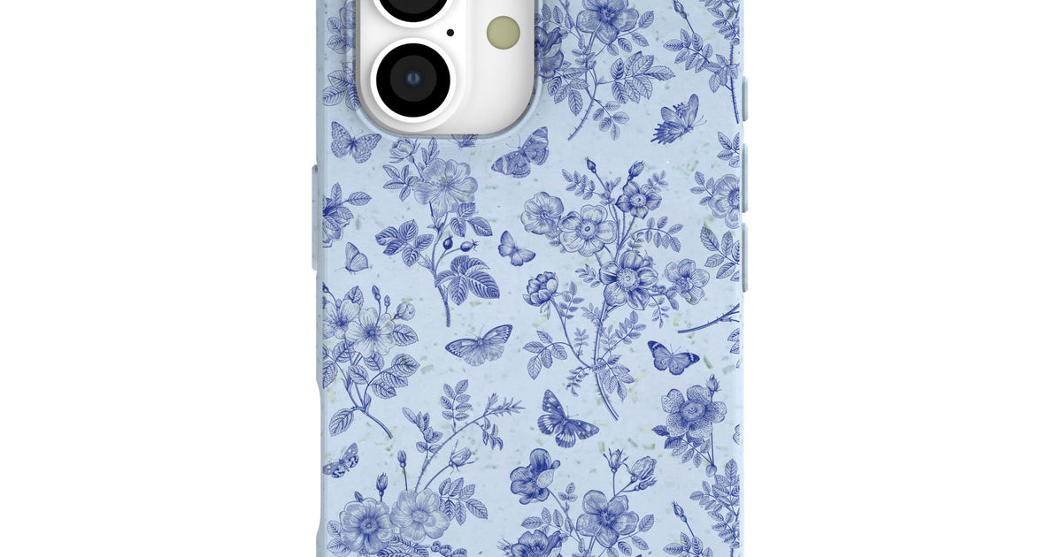 Powder Blue Porcelain iPhone 17 Case – Pela Case