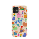 Coque pour iPhone 12 Mini Motif coquillages et fleurs