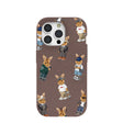 Chocolate Brown Rabbit Friends iPhone 15 Pro Case