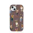 Chocolate Brown Rabbit Friends iPhone 15 Case